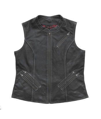 Quinn Women's Club Style Leather Vest - (Limited Edition) offre 