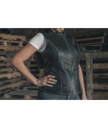 Quinn Women's Club Style Leather Vest - (Limited Edition) offre 