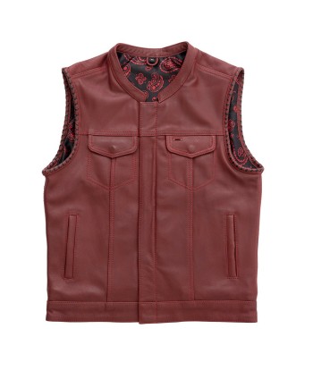 Carmine - Men's Leather Motorcycle Vest - Limited Edition sélection de produits