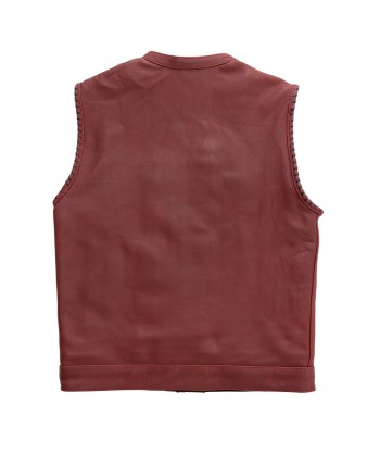 Carmine - Men's Leather Motorcycle Vest - Limited Edition sélection de produits