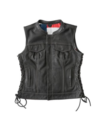 Liberty Women's Club Style Motorcycle Leather Vest - Limited Edition en linge