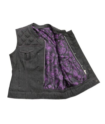 Eclipse Women's Club Style Denim Vest - Limited Edition online