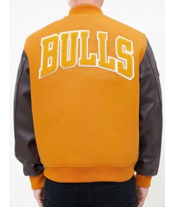 Pro Standard Chicago Bulls Varsity Jacket - Tan les ligaments