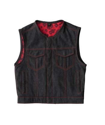 Ember Men's Motorcycle Denim Vest vous aussi creer 