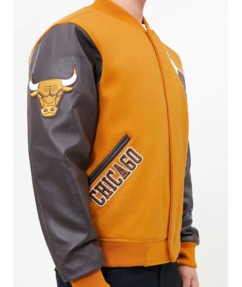 Pro Standard Chicago Bulls Varsity Jacket - Tan les ligaments