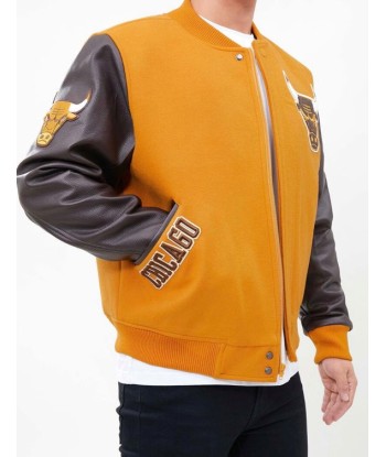 Pro Standard Chicago Bulls Varsity Jacket - Tan les ligaments