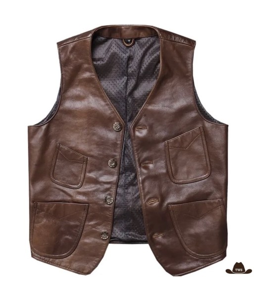 Gilet en Cuir Sans Manches store