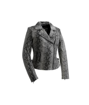 Python - Women's Leather Jacket meilleur choix