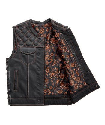 Jack - Men's Leather Motorcycle Vest Livraison rapide