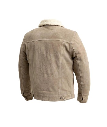 Luke - Men's Faux  Shearling Cow Suede Jacket store