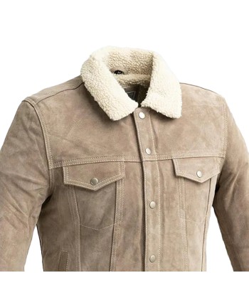 Luke - Men's Faux  Shearling Cow Suede Jacket store