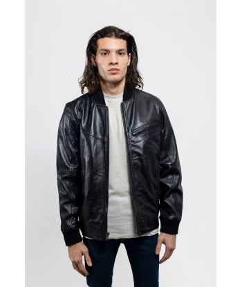 Aviator Mens Bomber Leather Jacket Venez acheter