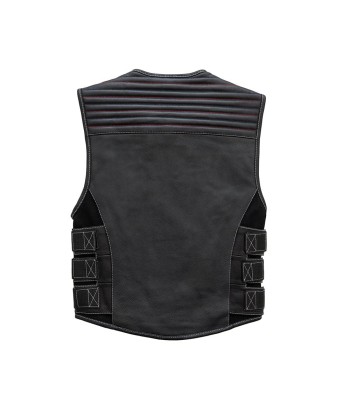 Anthem Men's Swat Style Leather Motorcycle Vest - Limited Edition suggérées chez