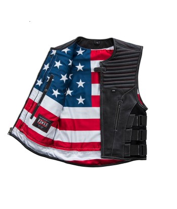 Anthem Men's Swat Style Leather Motorcycle Vest - Limited Edition suggérées chez