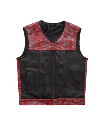 Red Racer - Men's Euro Style Leather Motorcycle Vest - Limited Edition online