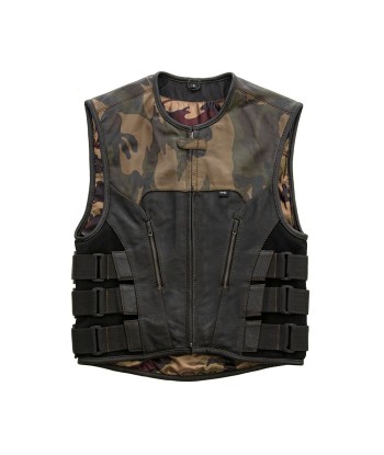 Predator - Men's Swat Style Leather Motorcycle Vest - Limited Edition hantent personnes