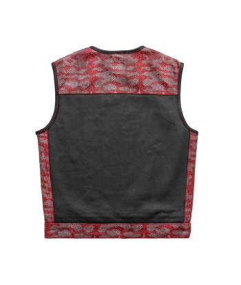 Red Racer - Men's Euro Style Leather Motorcycle Vest - Limited Edition online