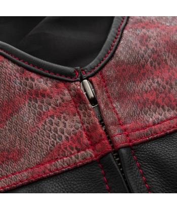 Red Racer - Men's Euro Style Leather Motorcycle Vest - Limited Edition online