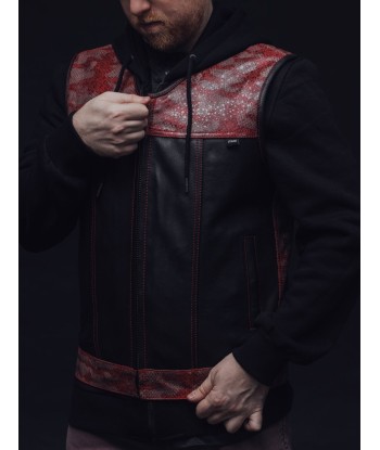 Red Racer - Men's Euro Style Leather Motorcycle Vest - Limited Edition online