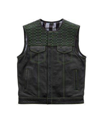 Crysis - Men's Leather Motorcycle Vest - Limited Edition une grave pollution 