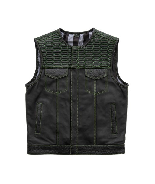 Crysis - Men's Leather Motorcycle Vest - Limited Edition une grave pollution 