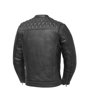 Cinder Men's Cafe Style Leather Jacket shop