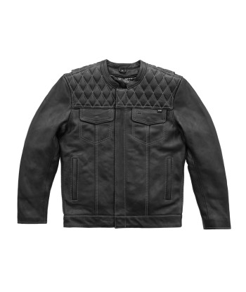 Cinder Men's Cafe Style Leather Jacket shop