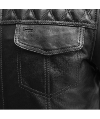 Cinder Men's Cafe Style Leather Jacket shop