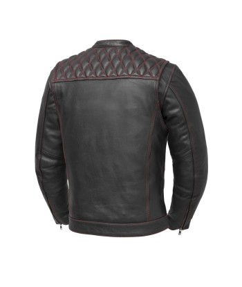 Cinder Men's Cafe Style Leather Jacket shop