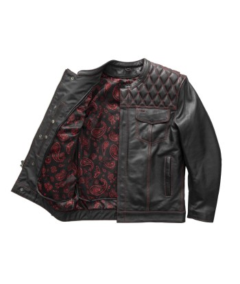 Cinder Men's Cafe Style Leather Jacket shop