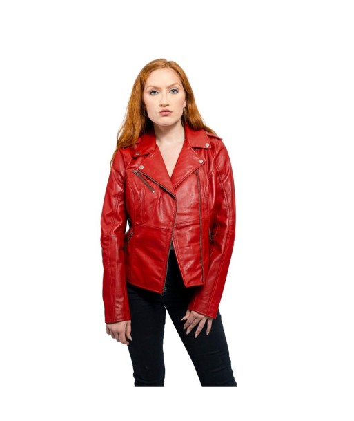 Abigail Women's Vintage Moto Leather Jacket votre