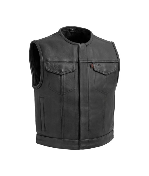 Lowside Men's Motorcycle Leather Vest Le MVP de beaucoup