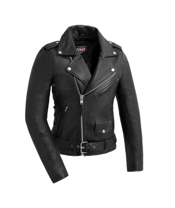 Popstar Women's  Motorcycle Leather Jacket Voir les baskets