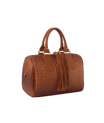 Boston Satchel Embossed Brown Bag du meilleur 