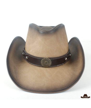 Chapeau Western Cuir Vieilli de la marque