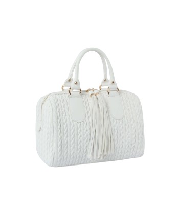 Boston Satchel Embossed White Bag des créatures d'habitude