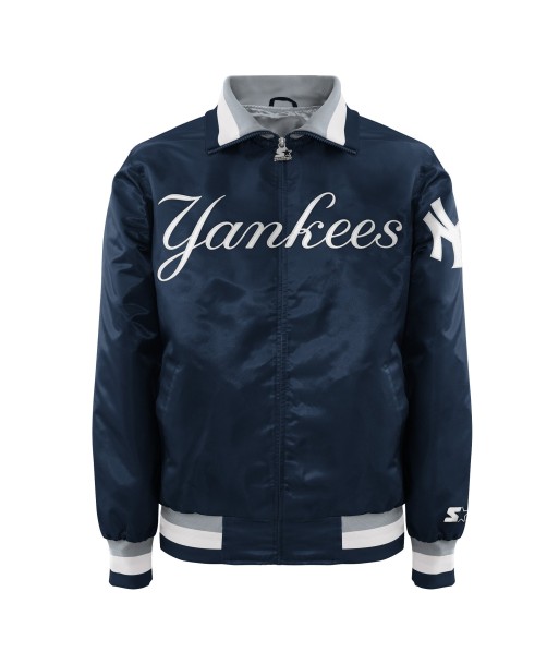 Starter New York Yankees Navy Satin Zip Jacket vente chaude votre 