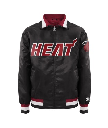 Starter Miami Heat Black Satin Zip Jacket 2024