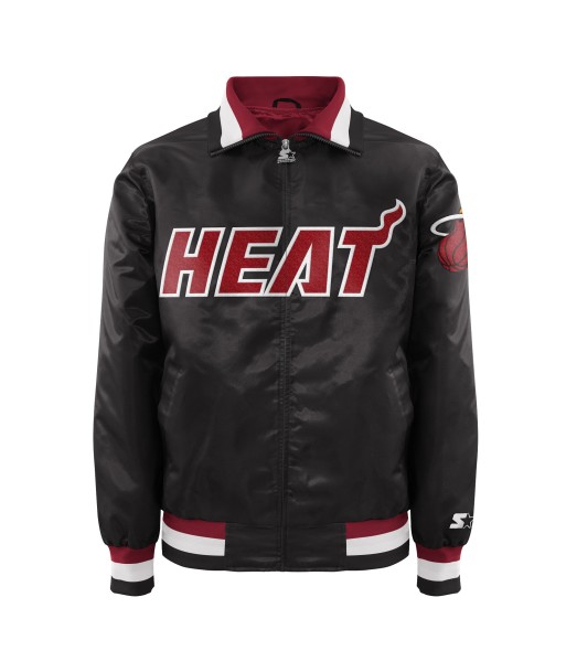 Starter Miami Heat Black Satin Zip Jacket 2024