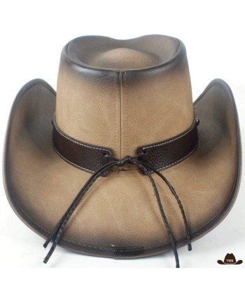 Chapeau Western Cuir Vieilli de la marque