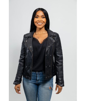 Queens Fashion Lambskin Leather Jacket Economisez 