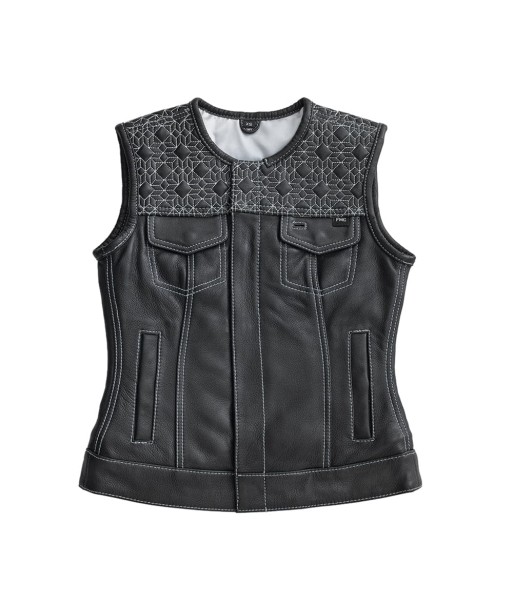 Angelite Women's Motorcycle Leather Vest - Limited Edition en ligne des produits 