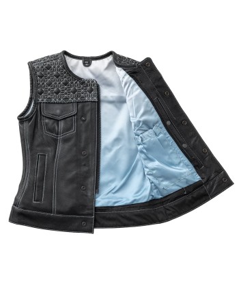 Angelite Women's Motorcycle Leather Vest - Limited Edition en ligne des produits 