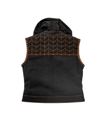 Cross Fox - Women's Club Style Motorcycle Canvas Vest  - Limited Edition Vous souhaitez 