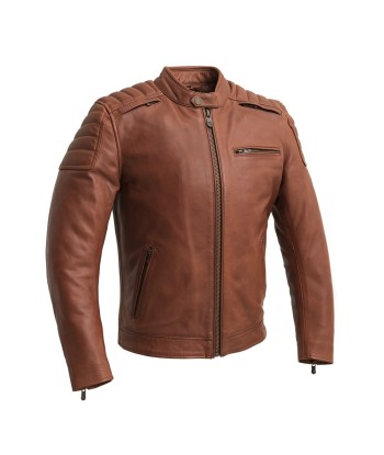 Crusader Men's Motorcycle Leather Jacket à prix réduit toute l'année