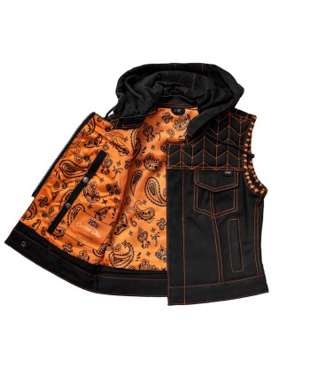 Cross Fox - Women's Club Style Motorcycle Canvas Vest  - Limited Edition Vous souhaitez 