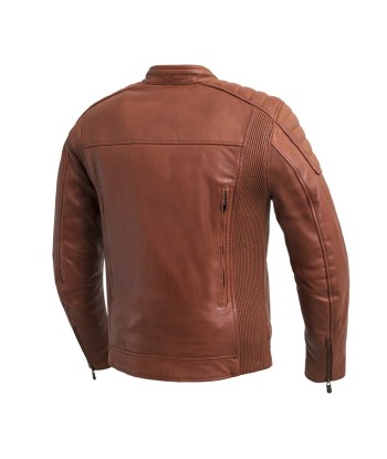 Crusader Men's Motorcycle Leather Jacket à prix réduit toute l'année