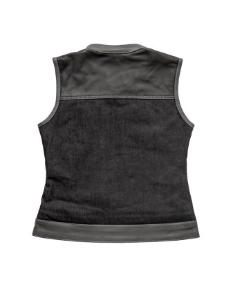 Guardian Women's Club Style Leather/Denim Vest - Limited Edition en stock