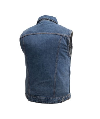 Showdown Motorcycle Lightweight Denim Vest Economisez 