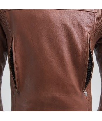 Crusader Men's Motorcycle Leather Jacket à prix réduit toute l'année